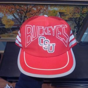 🏈 Vtg 70s 💎 OSU Ohio State Buckeyes Snapback Hat ✨ Vintage Original 🔥 1970s